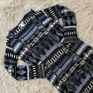 SAY WHAT Geometric Pattern Cardigan